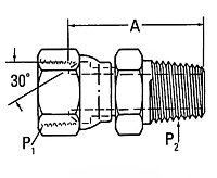 2045 Internal Pipe Swivel Adapter